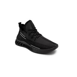 Akademiks Men's Fit 2.0 Knit Jogger Sneakers Black Gray Size 8